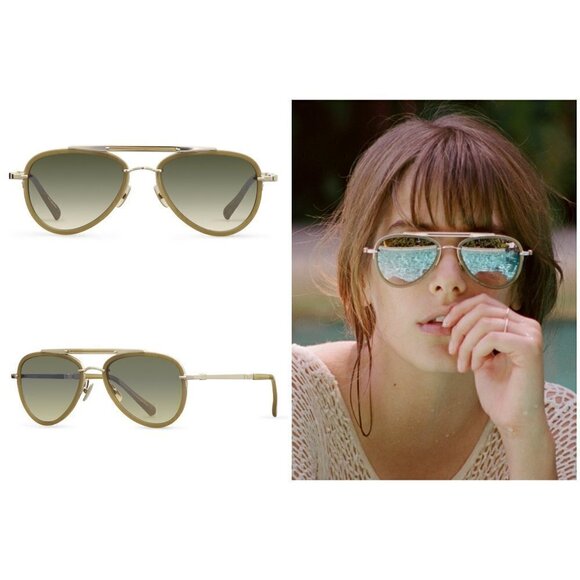 ?MR LEIGHT by GARRETT LEIGHT? Doheny SL Sunglasses ~ Aviator Crescent 12KG NWT main image 10